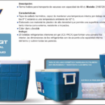 Hielera para traslado de vacunas 45 litros Modelo 2160729